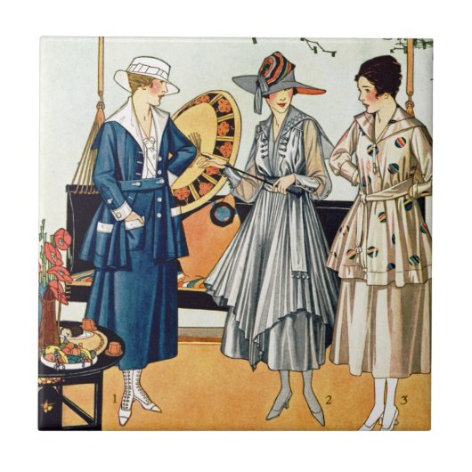 Modebewuste Dames Tegeltje (Voorkant)