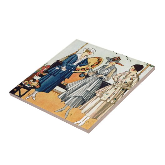 Modebewuste Dames Tegeltje (Zijkant)