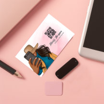 Modebewuste Selfie Meisje QR Code
