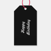 Modebewuste vrouw in stiletto cadeaukaartjes cadeaulabel (Achterkant)
