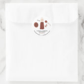 Modeboetiek Boho Hipster Kleding Ronde Sticker (Tas)