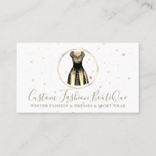 Modeboetiek Gouden Elegante Nacht Speciale Jurk Visitekaartje