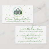 Modeboetiek Green Store tas Visitekaartje (Voorkant / Achterkant)