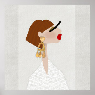 Modegevoel Fabulous Glam Mode Kunst Poster