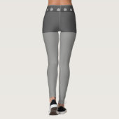 Modegrijs en Zilver Leggings (Achterkant)