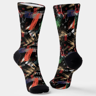 Modegrunge abstract sokken