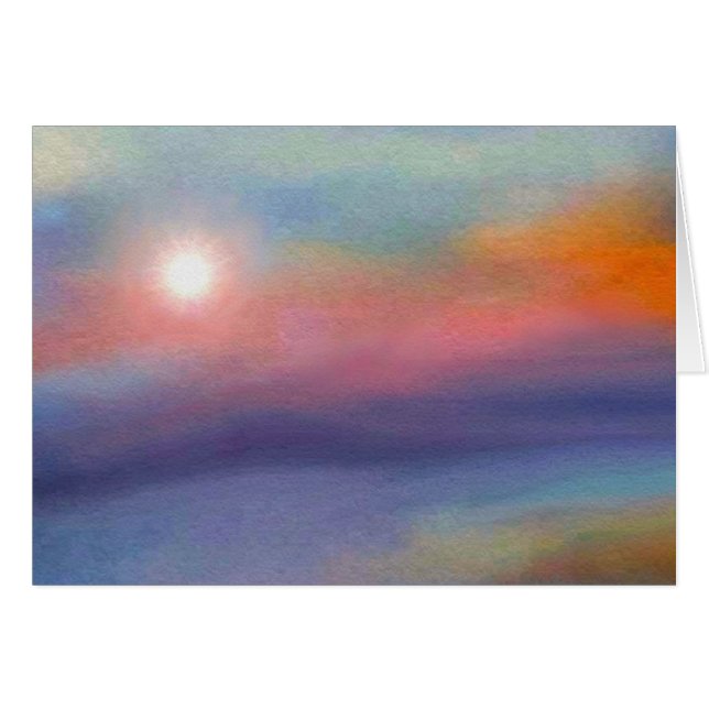 Modeh Ani Sunrise Card (Voorkant Horizontaal)