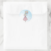 modeillustratie ballon ronde sticker (Tas)