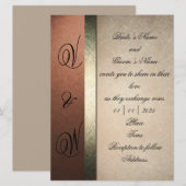 Modekaartjes en stijlvolle trouwuitnodigingen kaart (Voorkant / Achterkant)