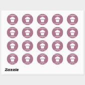 modekoekje ronde sticker (Vel)