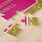 Modekoningin! Leuk Gepersonaliseerd Speciaal Legpuzzel (Zijkant)