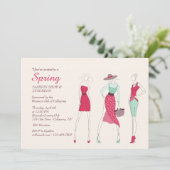 Modekoningin Uitnodiging (Staand voorkant)
