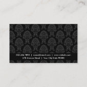 Modekunstenaar | Versierde Elementen, Damast (zwar Visitekaartje (Achterkant)