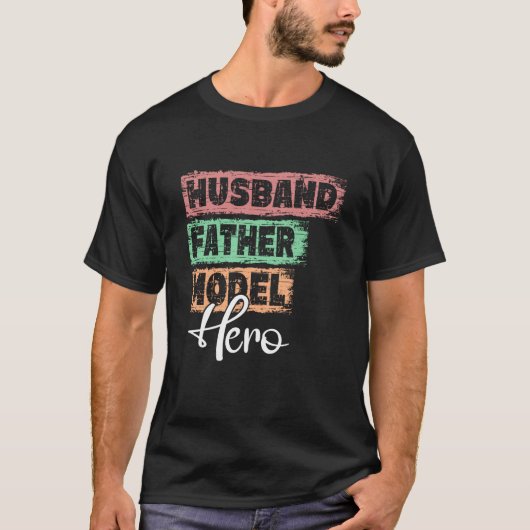 Model 1 van de professionele vader van de held t-shirt (Voorkant)