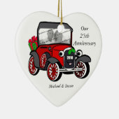 Model A Foto van Kerstmis Keramisch Ornament (Rechts)