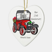 Model A Foto van Kerstmis Keramisch Ornament (Links)