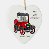 Model A Foto van Kerstmis Keramisch Ornament (Rechts)