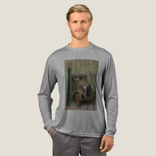 Model A Oldtimer Auto Smelt Tri-Blend Shirt (Voorkant)