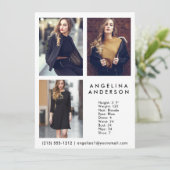 Model Acteur 3 Foto Comp Kaart (Staand voorkant)