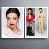 Model Acteur 4 Foto 5.5x7.5 Comp Zed Kaart Sjabloo