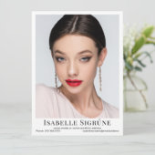 Model Acteur 4 Foto 5.5x7.5 Comp Zed Kaart Sjabloo (Staand voorkant)