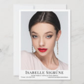 Model Acteur 4 Foto 5.5x7.5 Comp Zed Kaart Sjabloo (Voorkant)