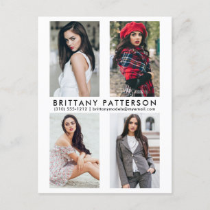 Model Acteur 4 Foto Comp Kaart Wit Briefkaart