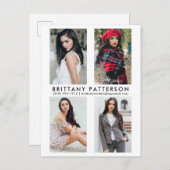 Model Acteur 4 Foto Comp Kaart Wit Briefkaart (Voorkant / Achterkant)