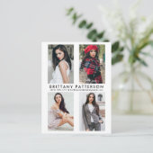 Model Acteur 4 Foto Comp Kaart Wit Briefkaart (Staand voorkant)