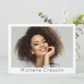 Model Acteur 4 Foto Tweezijdige Zed Kaart Sjabloon (Staand voorkant)