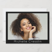 Model Acteur 4 Foto Tweezijdige Zed Kaart Sjabloon (Voorkant)