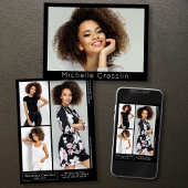 Model Acteur 4 Foto Tweezijdige Zed Kaart Sjabloon