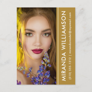 Model Acteur Foto Comp Kaart Amber Stripe Briefkaa