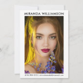 Model Actor 1 Foto Comp Kaart 5x7 White (Voorkant)