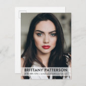 Model Actor 1 Foto Comp Kaart Briefkaart WHT (Voorkant / Achterkant)