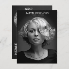 Model Actor 2 met 2 foto's, Sjabloon voor speciale Briefkaart