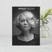 Model Actor 2 Sided 2 Foto 5x7 Comp Zed-kaart Kaart (Staand voorkant)