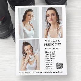 Model Actor 3 Foto Pro Comp Kaart Uw QR-code