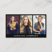 Model Actor 3 Foto Visitekaartje Blk (Voorkant)