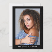 Model Actor 3 Fotoback Comp Zed Card 5x7 Blk Kaart (Voorkant)