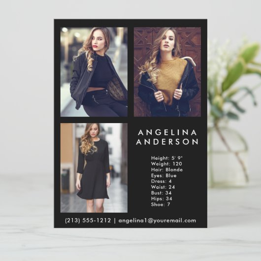 Model Actor 3 Fotocomp Kaart Blk (Staand voorkant)