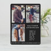 Model Actor 3 Fotocomp Kaart zwart R (Staand voorkant)