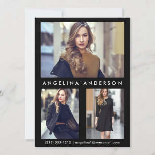 Model Actor 3 Fotocomp Kaart - zwart vooraan