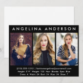 Model Actor 3 Fotocomp Kaart - Zwart vooraan (Voorkant / Achterkant)