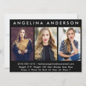 Model Actor 3 Fotocomp Kaart - Zwart vooraan (Voorkant)