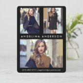 Model Actor 3 Fotocomp Kaart - Zwarte voorzijde R (Staand voorkant)