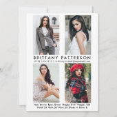 Model Actor 4 Foto Pro Comp Kaart White (Voorkant)