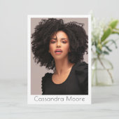 Model Actor 4 Foto Tweezijdige Comp QR Sjabloon Kaart (Staand voorkant)