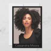 Model Actor 4 Foto Tweezijdige Comp QR Sjabloon Kaart (Voorkant)