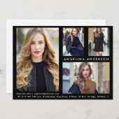 Model Actor 4 Fotocomp Kaart - Blk voorzijde (Voorkant / Achterkant)